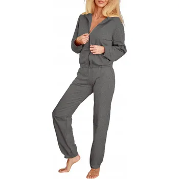 Podprsenka Teplákovka bavlněná, pět kapes, na zip, šedý melír, příjemná, velikost M