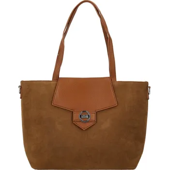 Kabelka Trendy dámská koženková kabelka na rameno Coveri Hilari, hnědá
