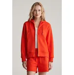 MIKINA GANT SHIELD ZIP HOODIE ORANGE RED