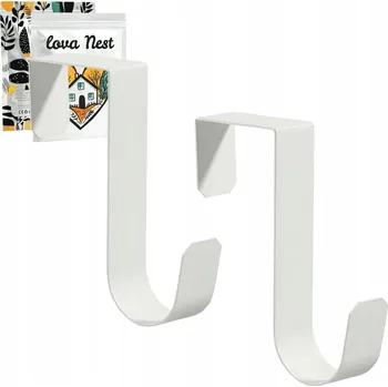 Věšák VĚŠÁK Lova Nest HÁČEK LOFT NA DVEŘE DO KOUPELNY SKŘÍŇKY RUČNÍK BÍLÝ 2ks