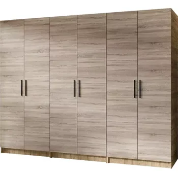 Ložnicová sestava Skříň 3x Gold 2D dub craft zlatá/dub sonoma