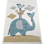 Koberec Quincey 1,25/1,7 A2716b Ojf tyrkysový/krémový