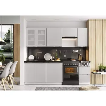 Kuchyňská linka Kuchyňská Linka Zoya 180/240 Světle Šedá Mat Bb