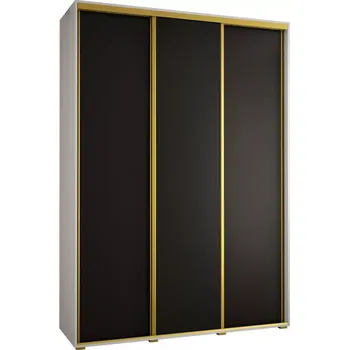 Předsíňová stěna Skříň 45 Canaris 1 180 bílá/černá/gold