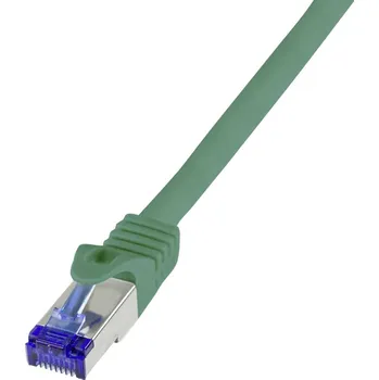 Datový kabel LogiLink C6A095S RJ45 USB kabel CAT 6A S/FTP 10.00 m zelená 1 ks