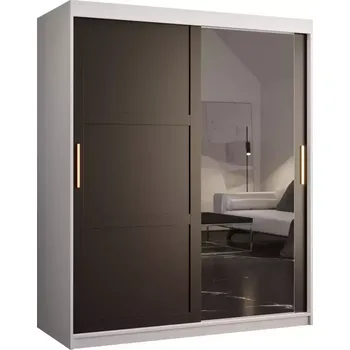 Předsíňová stěna Skříň Amiro 2 150 bílý/černý