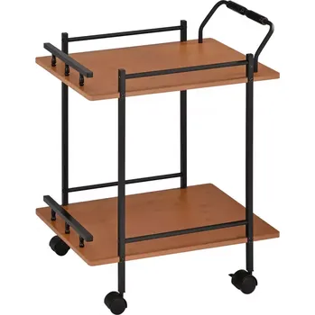 Obývací stěna Kuchyňský vozík GC5993 přírodní/černá