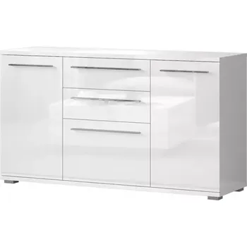 Předsíňová stěna Komoda Piano K180-3K2F/PN-70/KA/70 crystal white
