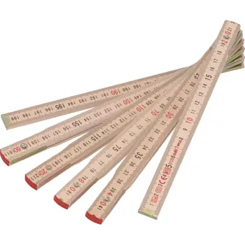 metr Skládací metr 2 m, dřevo