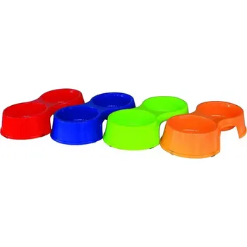 Miska pro psa Dvojmiska velká 26x14x5,5cm plast