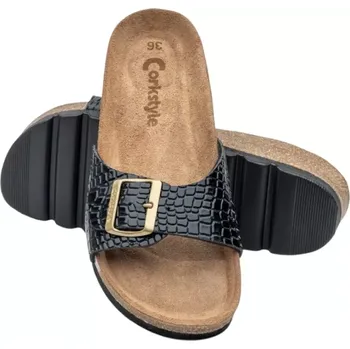 Dámské pantofle Sandály ortopedické č.39 Corkstyle PARIS BLACK