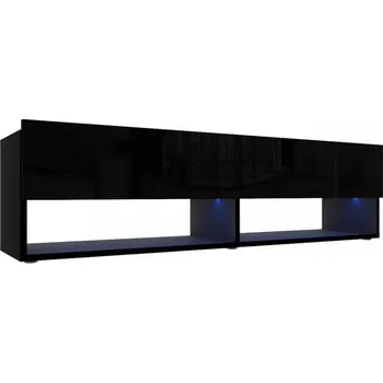 Obývací stěna Tv stolek Izumi 140 BL černá mat/lesk