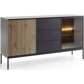 Kancelářská sestava Komoda Sento KSZ154 černá/dub wotan