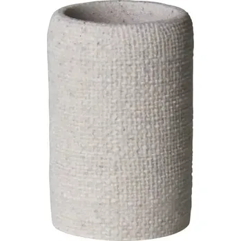 Držák na kartáček Kelímek na zubní kartáčky Aria 7,5x7,5 cm výš 15 cm béžový