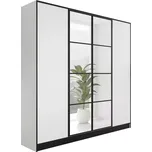 Skříň Eden 4D 207 bílá vzor 1