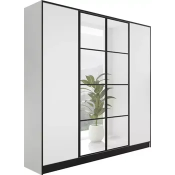 Šatní skříň Skříň Eden 4D 207 bílá vzor 1