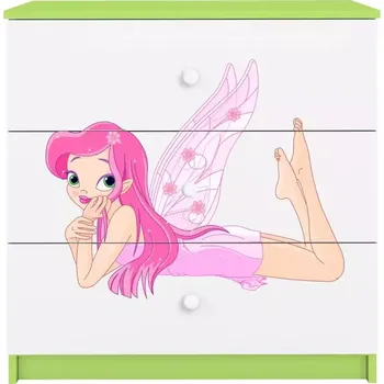 Dětský pokoj Dětská komoda Babydreams zelená - Víla 2