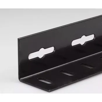 Stavební profil Roh na police cerny lakovaná ocel 25x25x2000