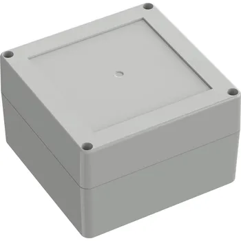 Elektroinstalační krabice TRU COMPONENTS 6U07121208017 TC-13865112 Průmyslová skříň 119.9 x 119.9 x 75 ABS světle šedá 1 ks