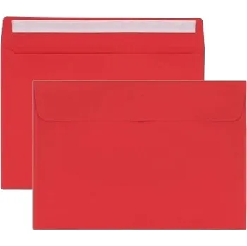 Obálka OBÁLKA ČERVENÁ OBÁLKY C6 10x15 cm OZDOBNÉ NA POZVÁNKY