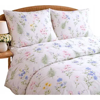 Povlečení Povlečení bavlněné 160x200 bavlna 100% louka polní květiny vzor certifikát