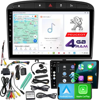 Auto Hi-Fi Autorádio NCS D9 Peugeot 408 2010-2014 Android Navigace 4GB LTE