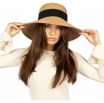 Klobouk Alessio slaměný klobouk béžový - univerzální velikost