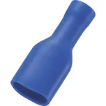 TRU COMPONENTS 1572192 faston zásuvka Šířka zástrčky: 2.8 mm Tloušťka konektoru: 0.5 mm 180 ° plná izolace modrá 50 ks