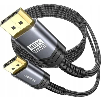 Video kabel Kabel DP do Monitora Przewód Displayport 2.1 Kabel DisplayPort 2.1 pro monitor, 16K 60Hz, 80 Gb/s, 4 metry