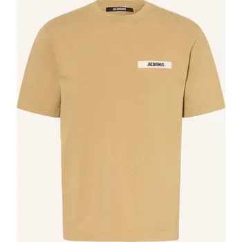 Pánské oblečení Jacquemus Pánské Tričko Le Tshirt Gros Grain, velbloudí, XL