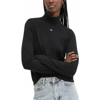 Dámský svetr TOMMY JEANS Černý dámský rolák M