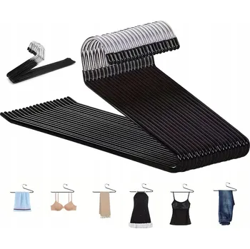 Věšák 20x VĚŠÁK NA OBLEČENÍ PROTISKLUZOVÝ - SADA VĚŠÁKŮ