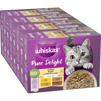 144x85g Whiskas Pure Delight Multipack kapsičky - drůbeží ragú v želé