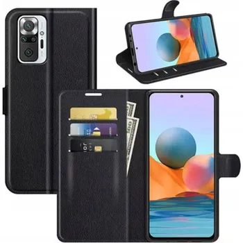 Pouzdro na mobilní telefon Flipové pouzdro Spacecase pro Xiaomi Redmi Note 10 Pro, černé