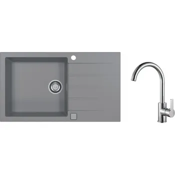 Kuchyňský dřez Alveus SET ALVEUS CADIT 40/81 + BATERIE TONIA CHROM SETA22053