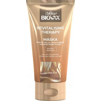 Vlasová regenerace L'biotica Biovax Glamour Revitalizační maska na vlasy 150 ml
