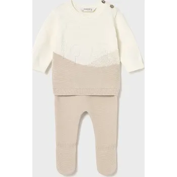 Kojenecká souprava Mayoral kojenecká pletená souprava 2563 smetanové Rozměr: 2 - 4 měsíce, 65 cm