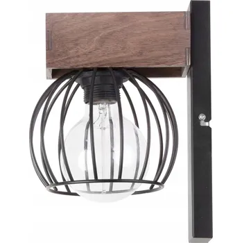 Nástěnné svítidlo Nástěnné svítidlo SIGMA MILAN E27 ČERNÁ / HNĚDÁ 31577