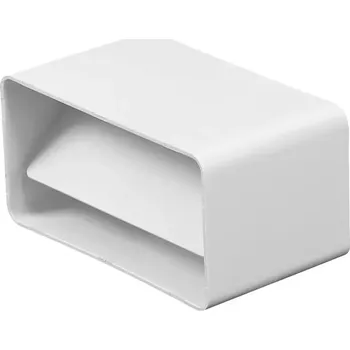 Příslušenství pro vzduchotechniku Přípojka plochého kanálu zpětný ventil 55X1