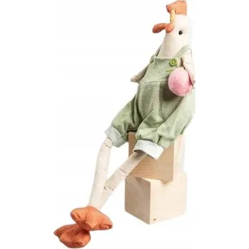 Bytová dekorace Skřítek CHICK slepice v kalhotách 17x56 cm HOMLA