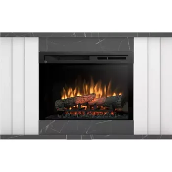 Elektrický krb Paria 26 bílá/černý mramor