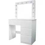 Toaletní Stůl Emma +Led Bílý