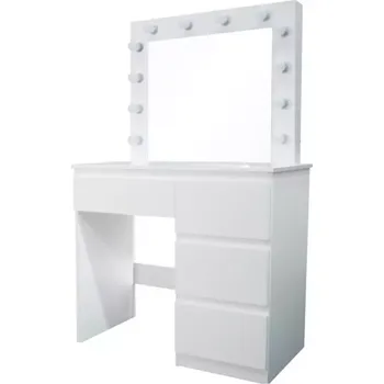 Toaletní stolek Toaletní Stůl Emma +Led Bílý