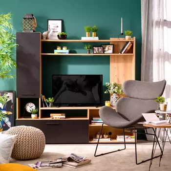 Obývací stěna Obývací Stěna Braga artisan/černá 11011452