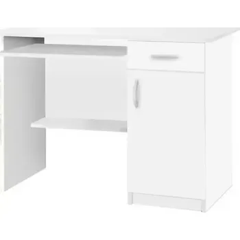 Kancelářská sestava Psací Stůl 100cm Bílá