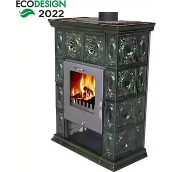 Krbová kamna Kachlová kamna Weimar II olive-green 7 kw