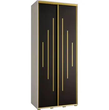 Předsíňová stěna Skříň 45 Canaris 12 110 bílá/černá/gold