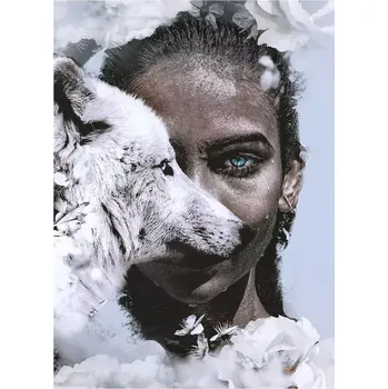 Obraz Obraz Glasspik 80x120 GL442 Wolf Women GL-13476