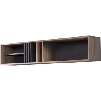 Obývací stěna Police AL11 dub estana světlý/antracit