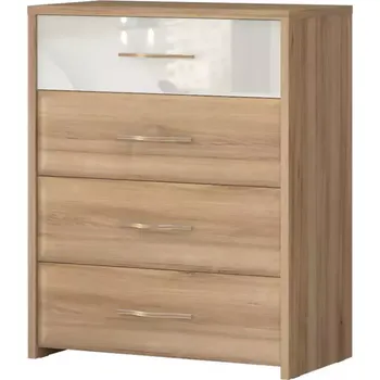 Předsíňová stěna Komoda Gala f4/gl pacific walnut/beige